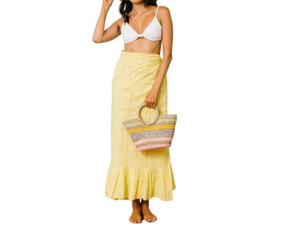 NEW SUNSHINE TIENDA lemonade shell vienna sarong in yellow